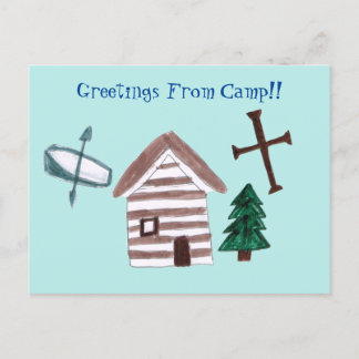 Christliche Lager-Postkarte Feiertagspostkarte