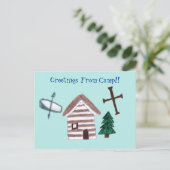 Christliche Lager-Postkarte Feiertagspostkarte (Stehend Vorderseite)