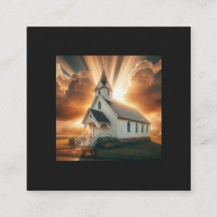 Christliche Landeskirche Quadratische Visitenkarte