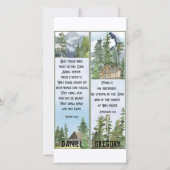 Christliche Lesezeichen Wasserfarbe Naturschrift C Karte (Vorderseite)