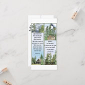 Christliche Lesezeichen Wasserfarbe Naturschrift C Karte (Vorderseite/Rückseite Beispiel)