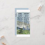 Christliche Lesezeichen zur naturnahen Wasserfarbe Karte (Vorderseite/Rückseite Beispiel)