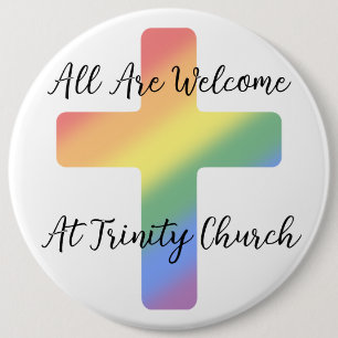 Christliche LGBT-Unterstützung ist willkommen Button