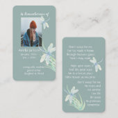 Christliche Libelle der Gedächtniskarte Visitenkarte (Vorne/Hinten)