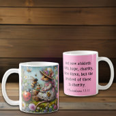 Christliche Liebe Corinthians Verse Whimsical Kaffeetasse