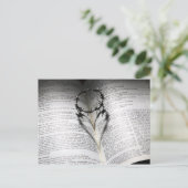 Christliche Liebe Herz inspirierend religiös Postkarte (Stehend Vorderseite)