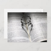 Christliche Liebe Herz inspirierend religiös Postkarte (Vorne/Hinten)