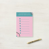 Christliche Liebe Herzliche Erinnerung Post-it Klebezettel (Auf Schreibtisch)