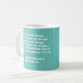 Christliche LIEBE HOFFNUNG GLAUBEN Paare Foto Kaffeetasse (Vorderseite Links)