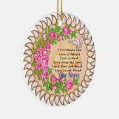 Christliche Liebe ist Patientenverzierung Keramik Ornament (Rechts)