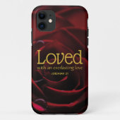 CHRISTLICHE LIEBE ROTE ROSE Case-Mate iPhone HÜLLE (Rückseite)
