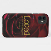CHRISTLICHE LIEBE ROTE ROSE Case-Mate iPhone HÜLLE (Rückseite (Horizontal))