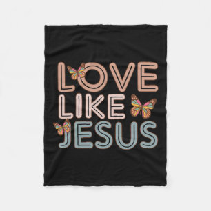 Christliche Liebe wie Jesus glückliche Ostermädche Fleecedecke