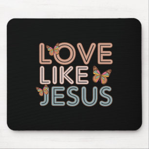 Christliche Liebe wie Jesus glückliche Ostermädche Mousepad