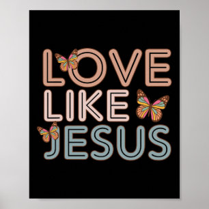 Christliche Liebe wie Jesus glückliche Ostermädche Poster