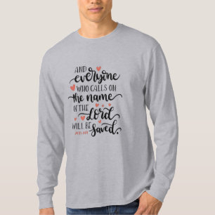 Christliche Liebesherzen Schrift Glaube Inspiriert T-Shirt