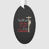 Christliche Lineman Stromleitung zu den besten Pre Ornament (Vorderseite)