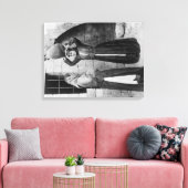 Christliche Mädchen mit Wasserjug in Nazareth Leinwanddruck (Insitu (Wohnzimmer))