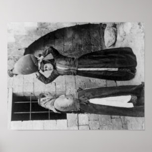 Christliche Mädchen mit Wasserjug in Nazareth Poster