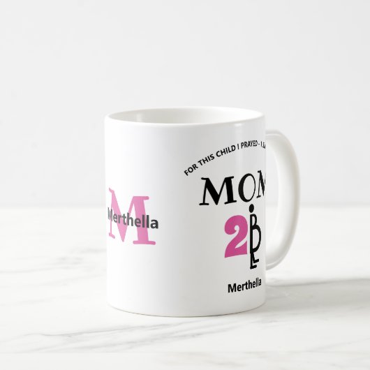 Christliche MAMA ALS Monogramm Kaffeetasse (VorderseiteRechts)
