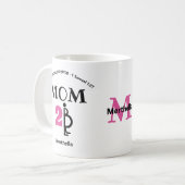 Christliche MAMA ALS Monogramm Kaffeetasse (Vorderseite Links)
