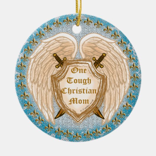 Christliche Mama Keramik Ornament (Vorne)