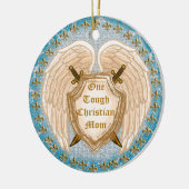 Christliche Mama Keramik Ornament (Links)