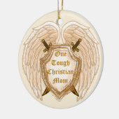 Christliche Mama Keramikornament (Links)