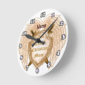 Christliche Mama Runde Wanduhr (Winkel)