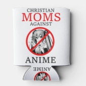 Christliche Mamas gegen Anime Funny Meme Dosenkühler (Rückseite)
