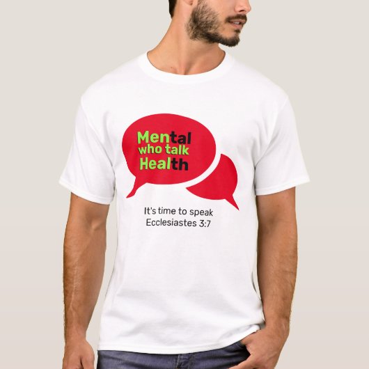 Christliche MÄNNER, DIE GESUNDHEIT SPRECHEN T-Shirt (Vorderseite)
