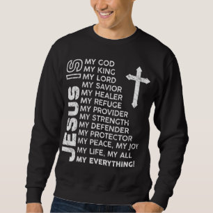 Christliche Männer Jungen Kinder Jesus Sweatshirt