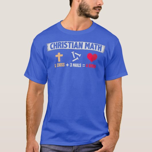 Christliche Matte 1 Kreuz 3 Nägel 4 T-Shirt (Vorderseite)