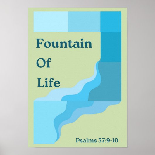 Christliche Mauer Art/ geometrisches Poster / Jesu (Vorne)