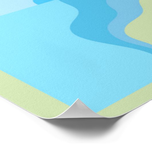 Christliche Mauer Art/ geometrisches Poster / Jesu (Ecke)