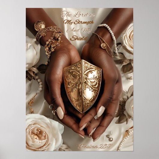 Christliche Mauer Art - Wohngestaltung Poster (Vorne)