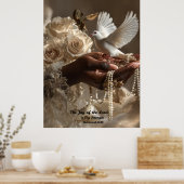 Christliche Mauer Art - Wohngestaltung Poster (Küche)