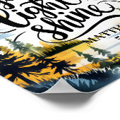 Christliche Mauerzeichnung gelassen Poster (Ecke)