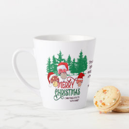 Christliche MERRY CHRISTMAS MUSHROOME im Wald Milchtasse