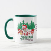 Christliche MERRY CHRISTMAS MUSHROOME im Wald Tasse (Links)