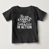 Christliche Motivation Design - Glaube, Liebe und  Baby T-shirt (Vorderseite)
