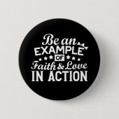 Christliche Motivation Design - Glaube, Liebe und  Button (Vorderseite)