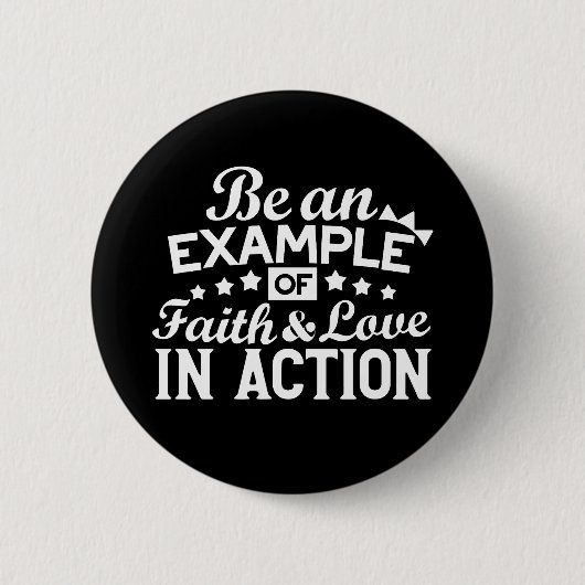 Christliche Motivation Design - Glaube, Liebe und  Button (Vorderseite)