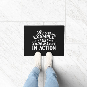 Christliche Motivation Design - Glaube, Liebe und  Fußmatte