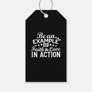 Christliche Motivation Design - Glaube, Liebe und Geschenkanhänger
