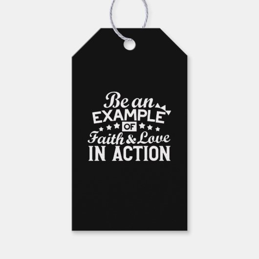 Christliche Motivation Design - Glaube, Liebe und Geschenkanhänger (Vorderseite)