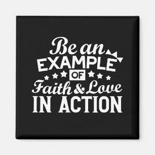 Christliche Motivation Design - Glaube, Liebe und  Magnet