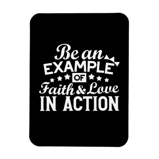 Christliche Motivation Design - Glaube, Liebe und Magnet (Vertikal)