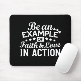 Christliche Motivation Design - Glaube, Liebe und  Mousepad