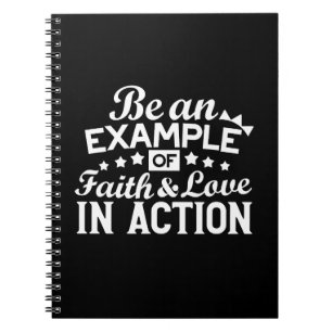 Christliche Motivation Design - Glaube, Liebe und  Notizblock